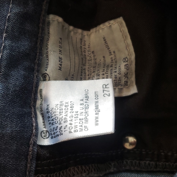 AG Farrah high rise skinny dark denim 27 - Picture 3 of 4